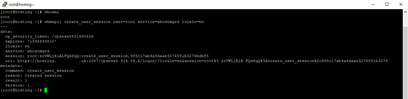 Accessing WHM without the root password