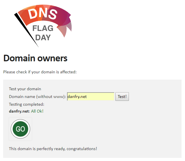 dns flag day test